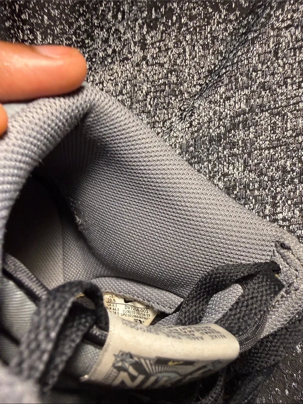 Nike Men’s High-Top Sneakers in Black, Gray and Yellow